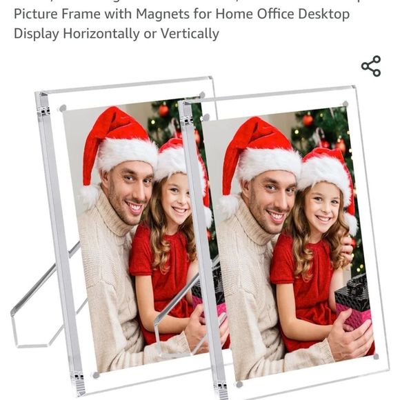 Two 6x8 Inch Acrylic Picture Frames - Picture 3 of 3